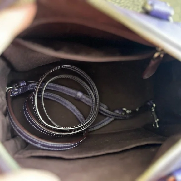 Coach Metallic Purple Bag - Picture 8 of 10